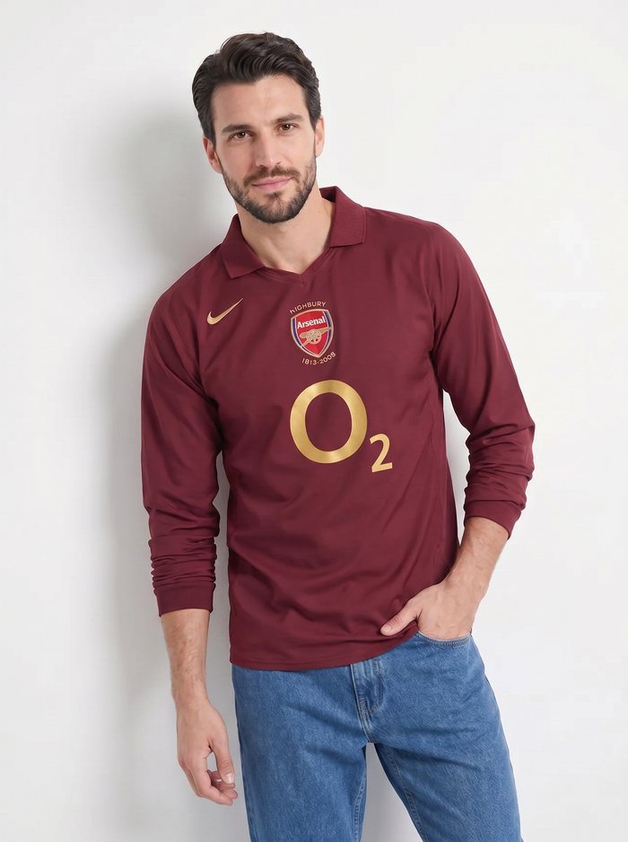 ARSENAL 2005-06 RETRO LONG SLEEVE HOME SHIRT