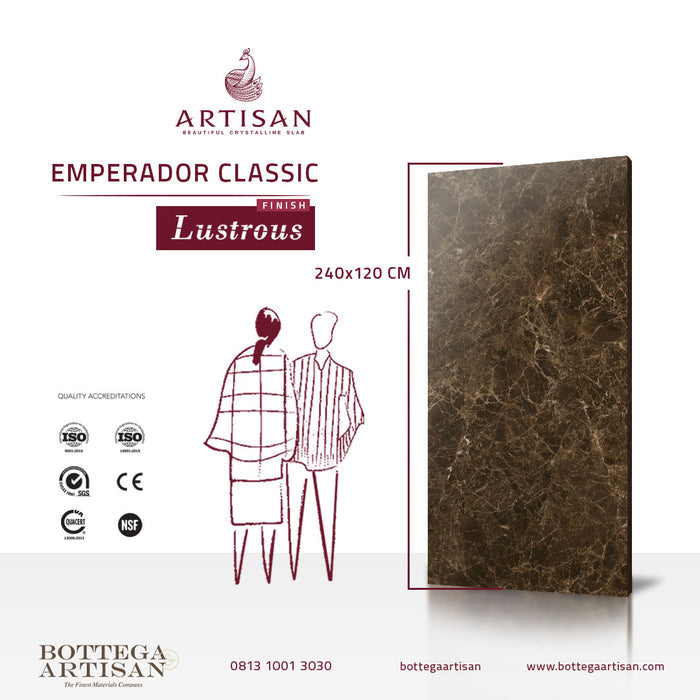 Artisan Emperador Classic Lustrous 240X120 cm