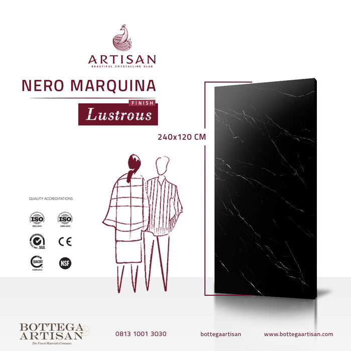Artisan Nero Marquina Lustrous 120x240
