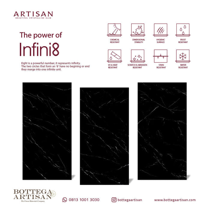 Artisan Nero Marquina Lustrous 120x240