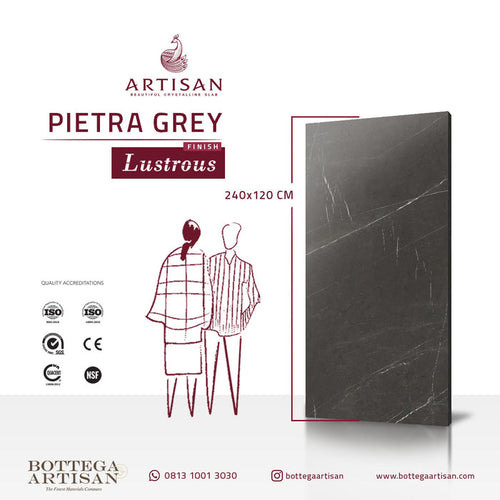 Artisan Pietra Grey Lustrous 240X120 cm