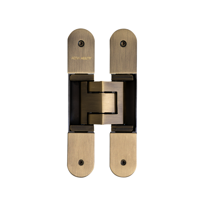 Assa Abloy 3d adjustable stainless steel concealed hinge antique brass finish AA-3CH-03-AB