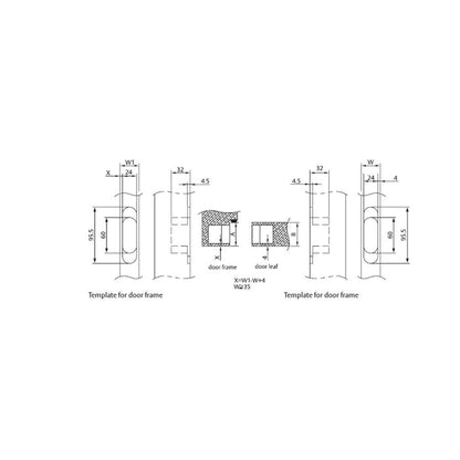 Assa Abloy 3d adjustable stainless steel concealed hinge antique brass finish AA-3CH-03-AB