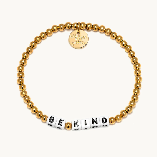 Be Kind Beaded Bracelet Gold Plated