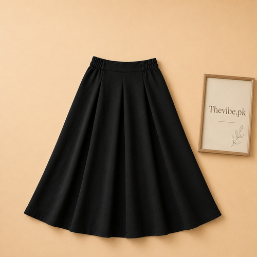 BLACK SKIRT TWILL