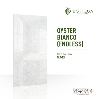 Bottega Oyster Bianco - Endless Glossy 80X160