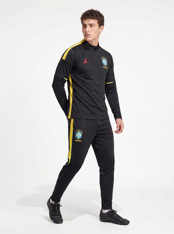 BRAZIL 2026/27 BLACK/YELLOW TRACKSUIT