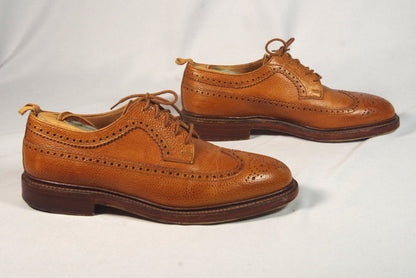 Brooks Brothers Black Fleece Pebblegrain Gunboats - Size 8.5D