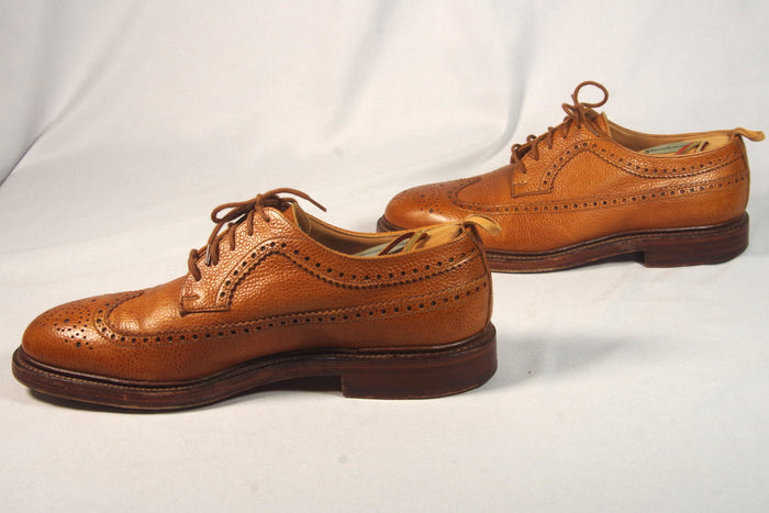 Brooks Brothers Black Fleece Pebblegrain Gunboats - Size 8.5D