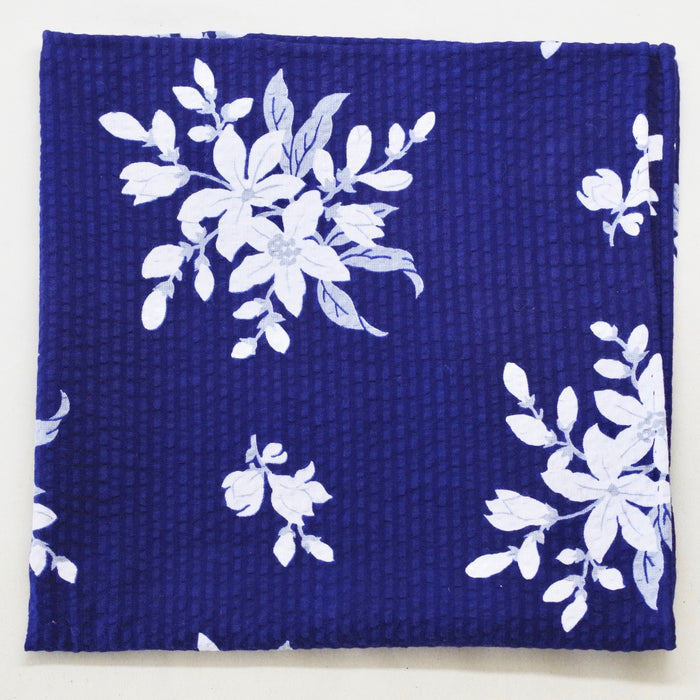 Bursting Navy Seersucker Pocket Square by Put This On