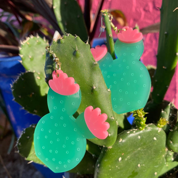 Cactus Acrylic Earrings