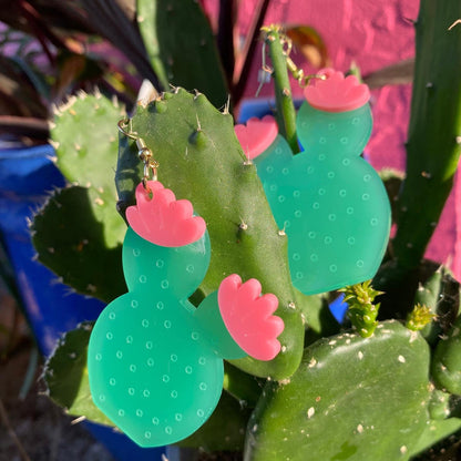 Cactus Acrylic Earrings