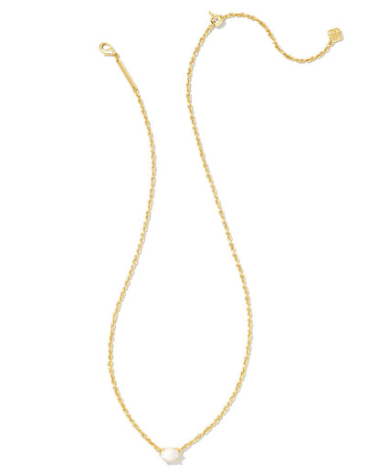Cailin Pendant Necklace Ivory MOP Gold