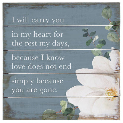 Carry In Heart Flower - Perect Pallet Petites: 6" x 6" x 1"