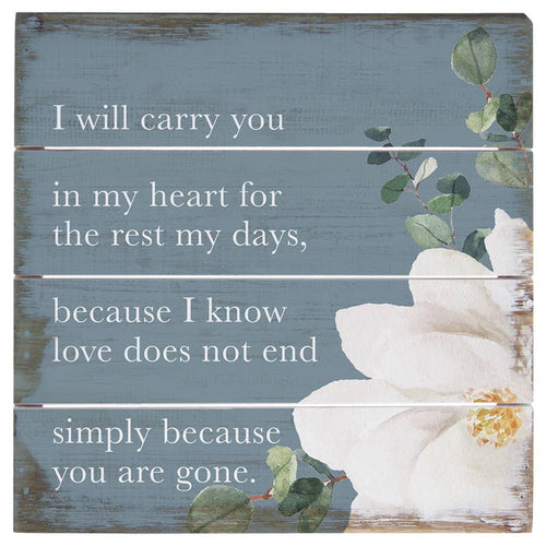 Carry In Heart Flower - Perect Pallet Petites: 8" x 8" x 1"