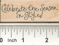 Celebrate in Style Rubber Stamp 2557D