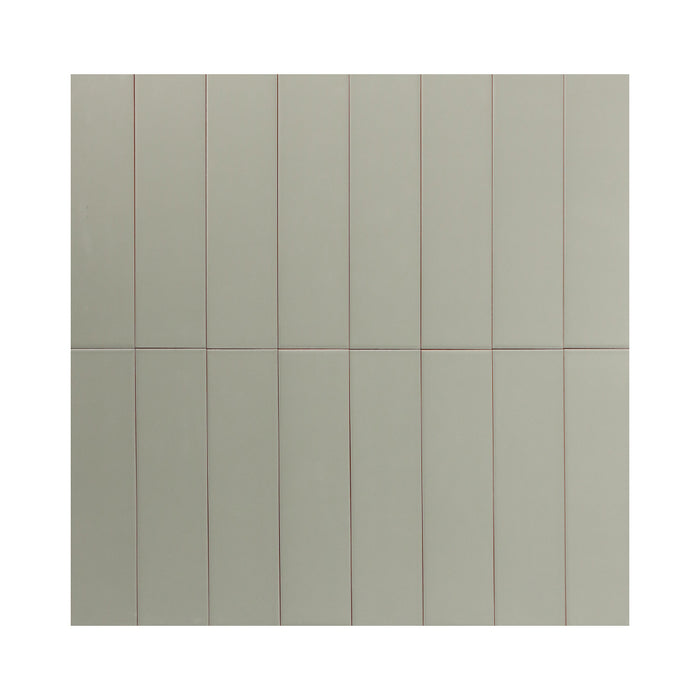 Cerámica Muro - Brick Nolita Oliva Mate 7,5 x 30 cm