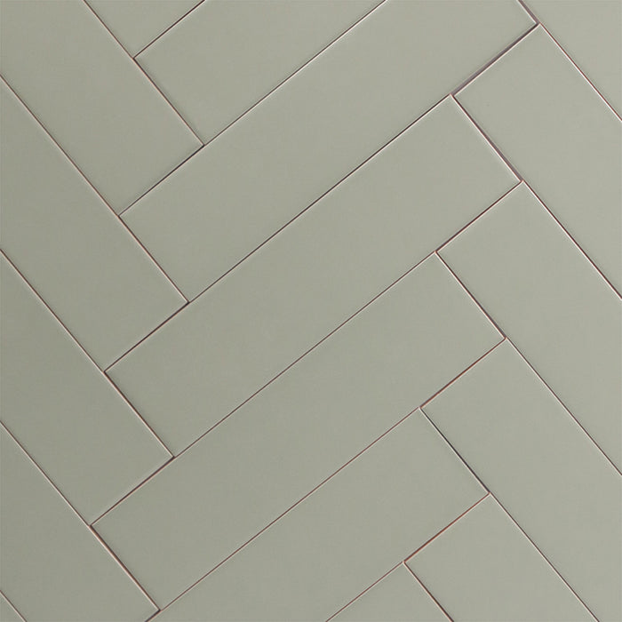 Cerámica Muro - Brick Nolita Oliva Mate 7,5 x 30 cm