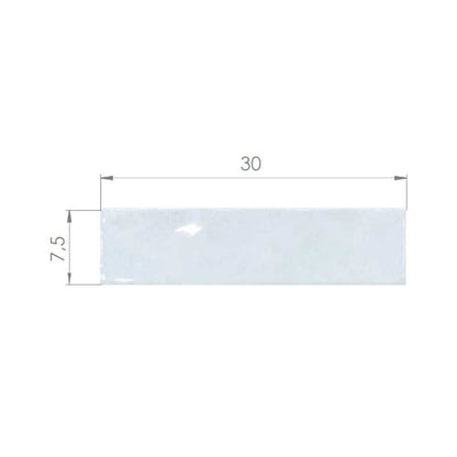 Cerámica Muro - Brick Soho White Brillo 7,5 x 30