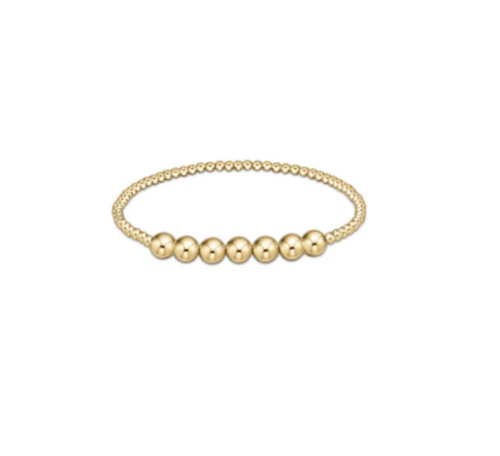 Classic Gold Beaded Bliss 2.5 mm Bead Bracelet 6mm Gold
