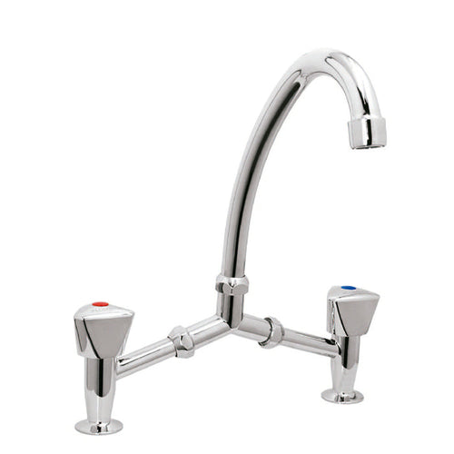 Combinación Lavaplatos 8" Tipo V Miami Cromo