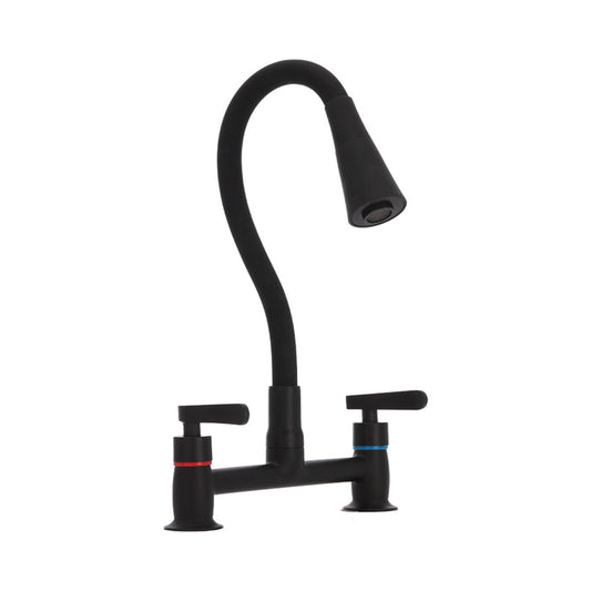 Combinación Lavaplatos Flexible Biletti Flessi Negro Mate