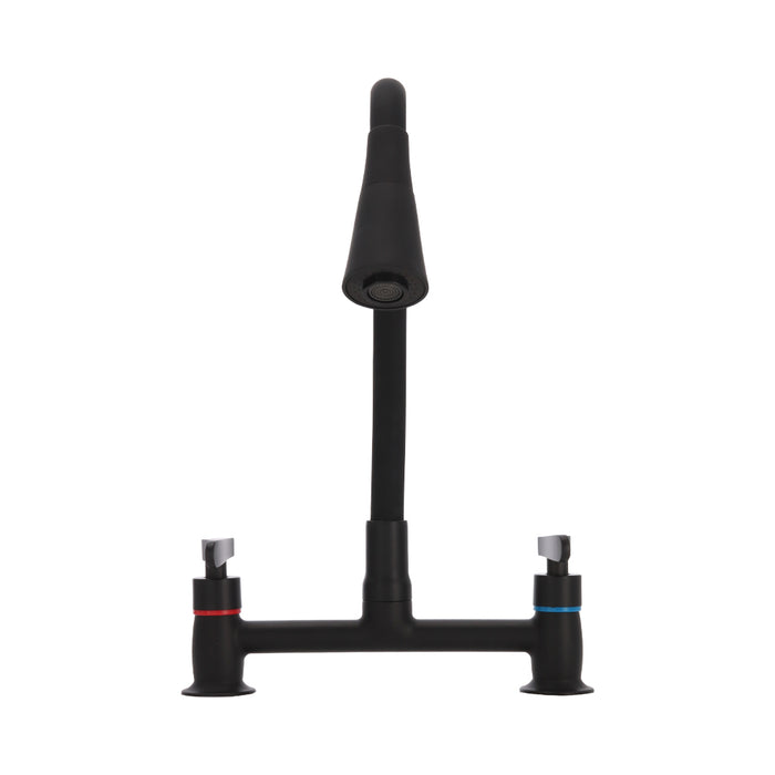 Combinación Lavaplatos Flexible Biletti Flessi Negro Mate