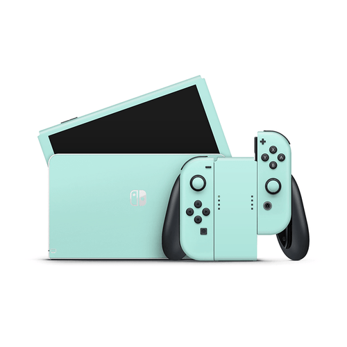 Cool Mint Nintendo Switch OLED Decal Skin