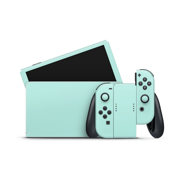 Cool Mint Nintendo Switch OLED Decal Skin