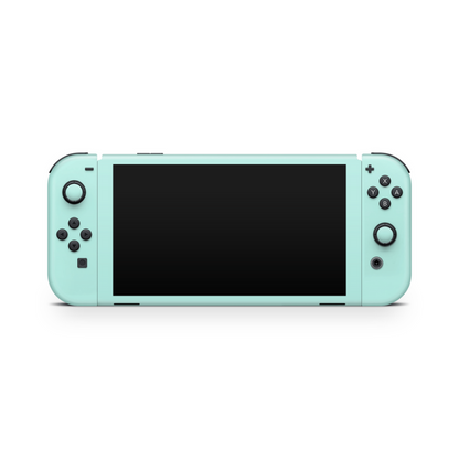 Cool Mint Nintendo Switch OLED Decal Skin