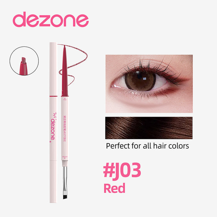 Dezone Double-Ended Gel Eyeliner Pencil J03 Red