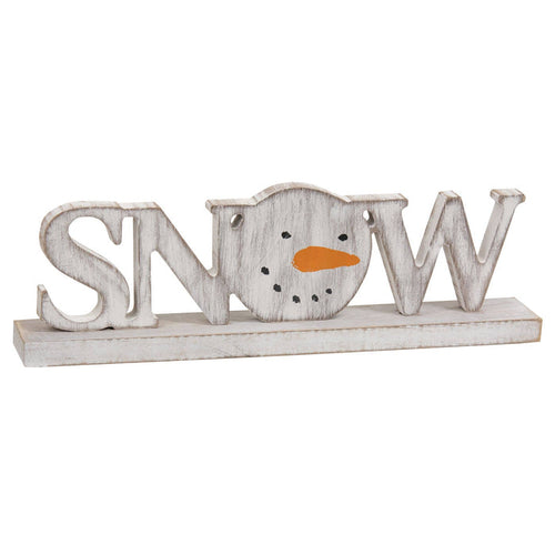 Distressed Snowman "Snow" on Base