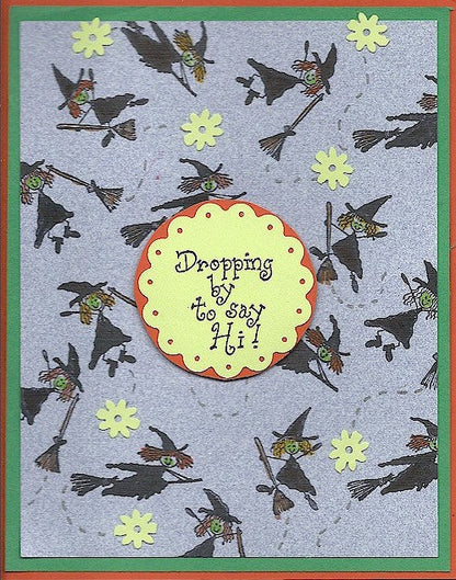 Dropping By Rubber Stamp 2360D