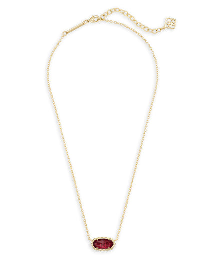 Elisa Necklace Clear Berry Gold