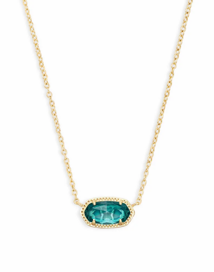 Elisa Necklace London Blue Gold