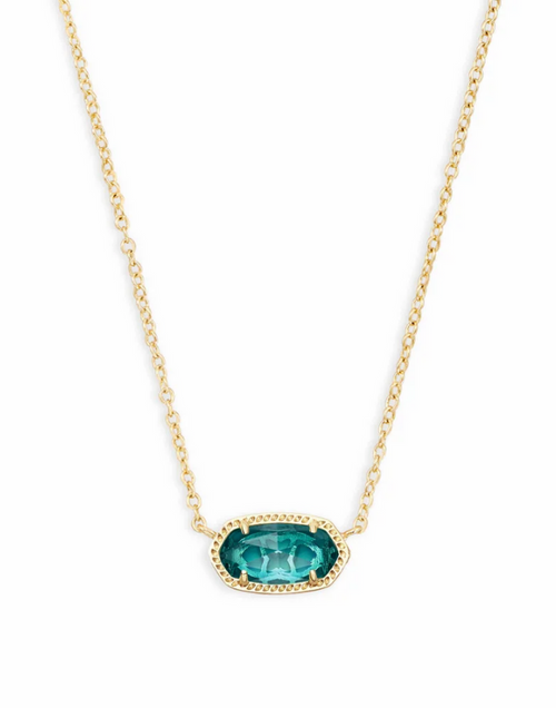 Elisa Necklace London Blue Gold
