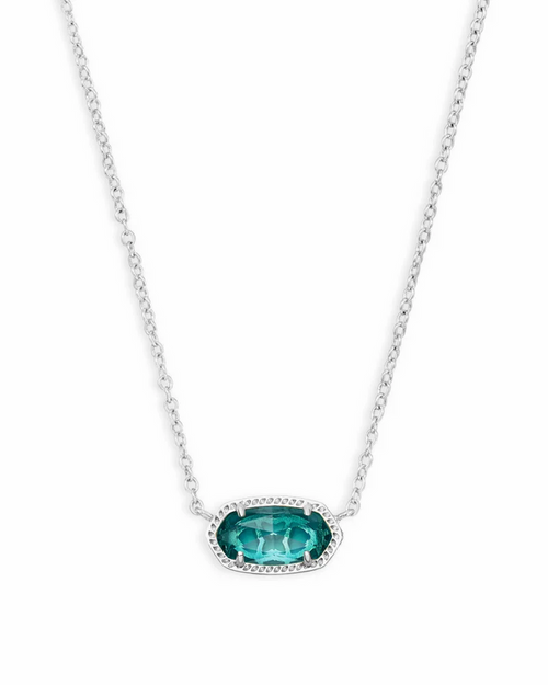 Elisa Necklace London Blue Silver