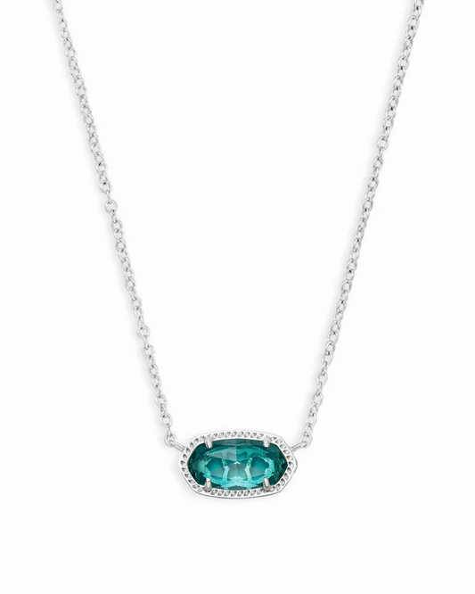Elisa Necklace London Blue Silver