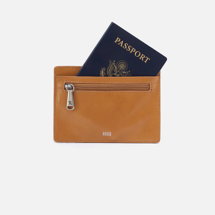 Euro Slide Leather Card Case Natural