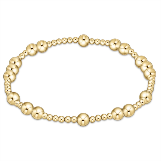 Extends Hope Unwritten 5MM Bead Bracelet Gold 7.25 in