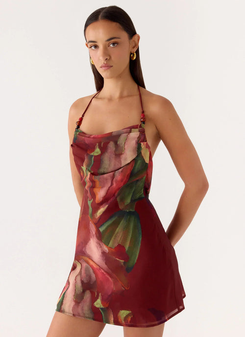 Camilla Cowl Mini Dress - Cuba Cuba