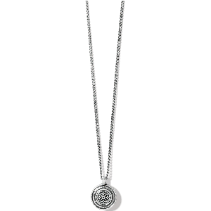 Ferrara Disc Petite Necklace-Silver
