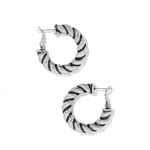 FINAL SALE Earrings Interlok Twist Medium Leverback Hoop