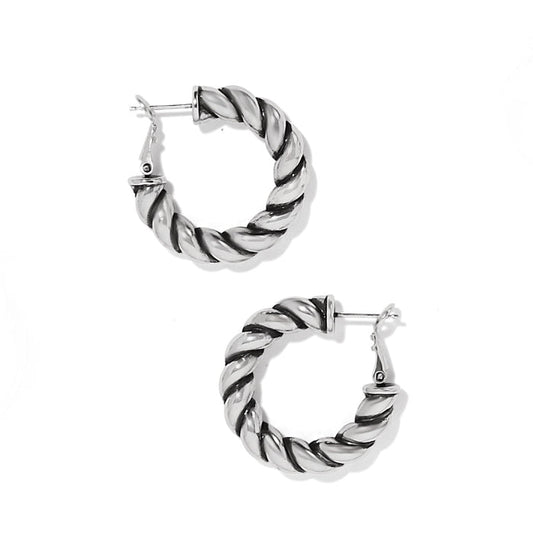 FINAL SALE Earrings Interlok Twist Medium Leverback Hoop