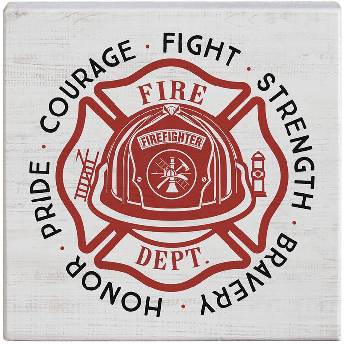 Firefighter Emblem - Small Talk Square