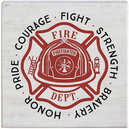 Firefighter Emblem - Small Talk Square