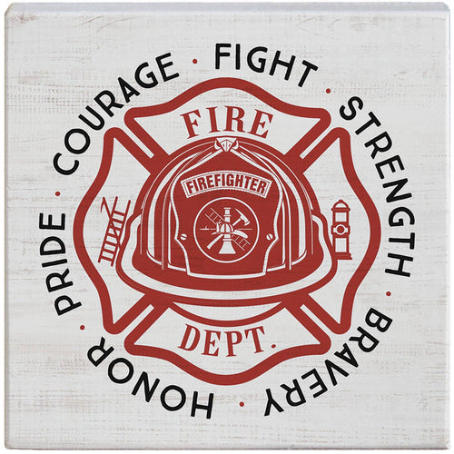 Firefighter Emblem - Small Talk Square