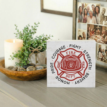 Firefighter Emblem - Small Talk Square