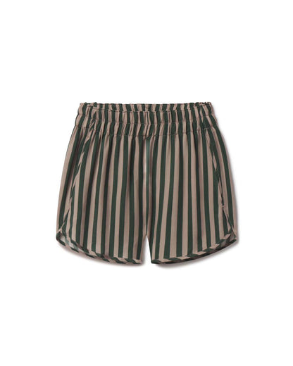 Day Trip Short - Riviera Stripe: Palm / Beach