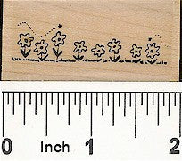 Flower Border Rubber Stamp 2222C